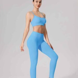 Leggings femininas de cintura alta para fitness RUXI br713