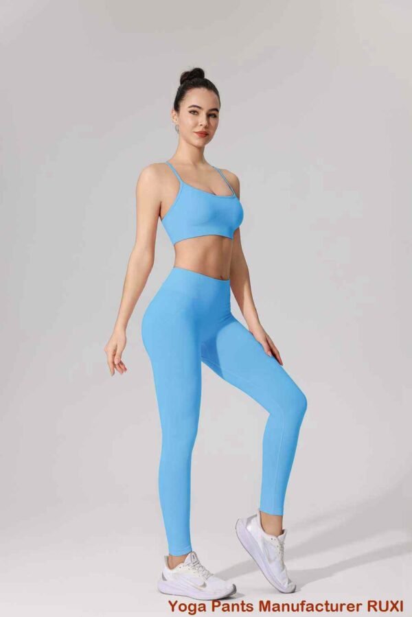 Leggings femininas de cintura alta para fitness RUXI br713