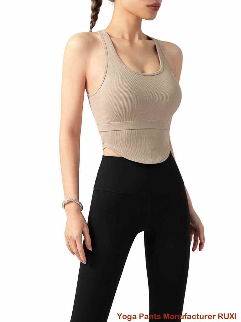 Shorts esportivos femininos para treino de academia RUXI