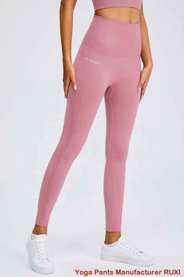 Leggings elásticas de cintura alta com dobra RUXI br758