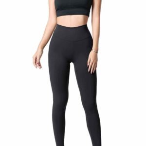 Leggings de treino franzidas de cintura alta para mulheres