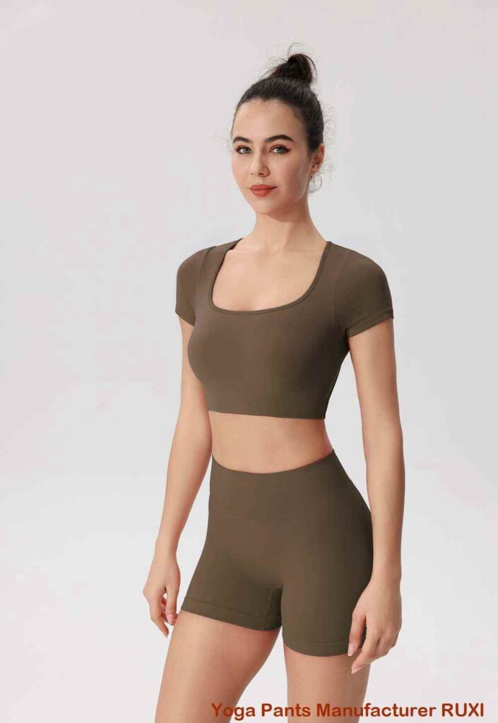 Shorts de corrida feminino longo 2 em 1 RUXI br3447