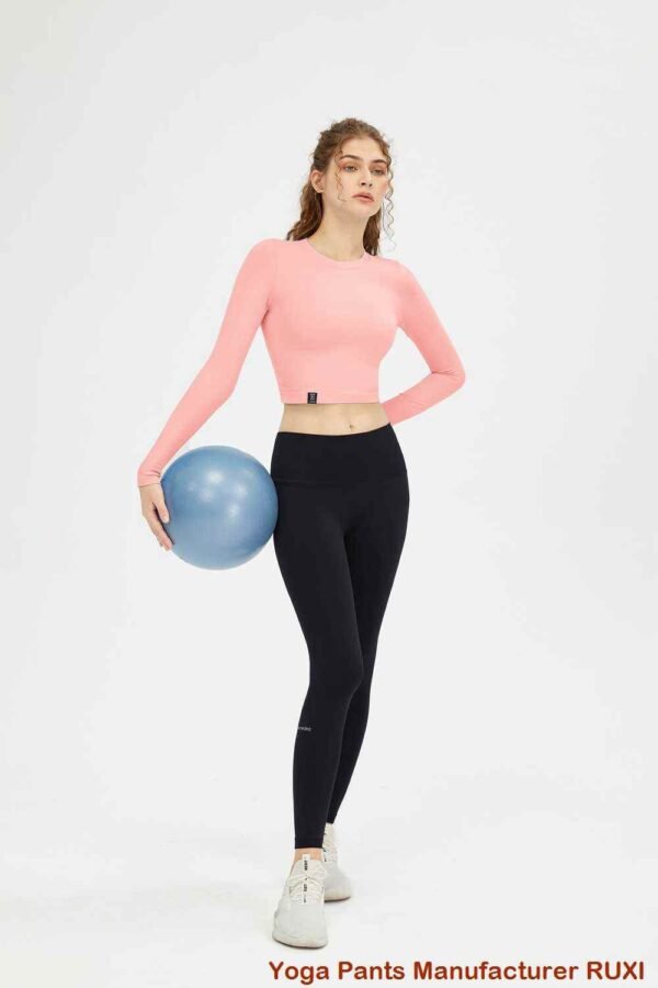 Calças de ioga Slim Fit para controle de barriga feminino