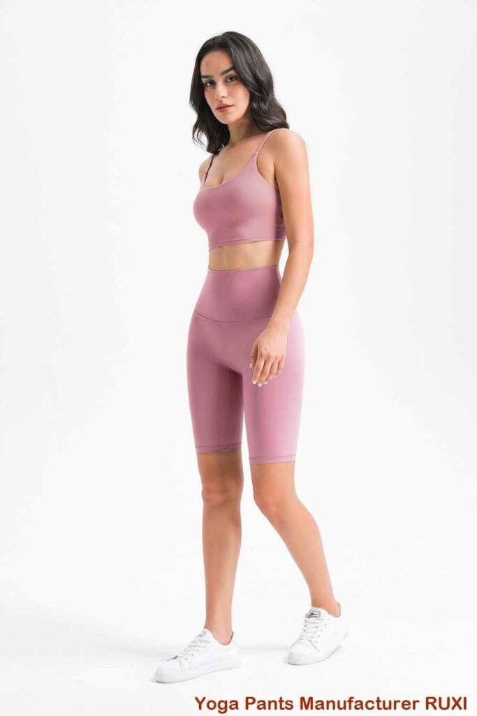 Shorts de natação femininos de cintura alta RUXI br3282