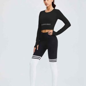 Calças de ioga de algodão branco macio para mulheres RUXI