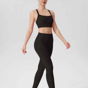 3 4 Leggings de corrida com bolsos para mulheres RUXI