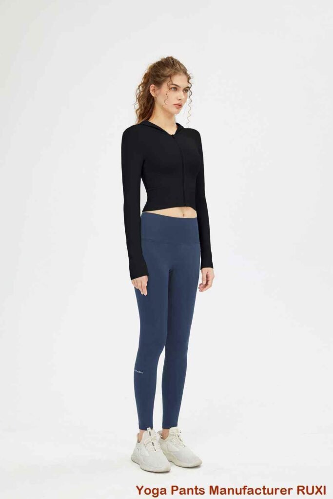 Shorts de fitness de cintura alta para mulheres RUXI