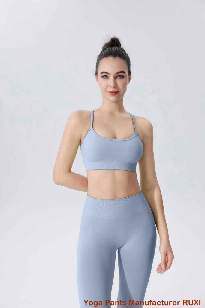 Shorts em camadas para conforto de calças de ioga RUXI