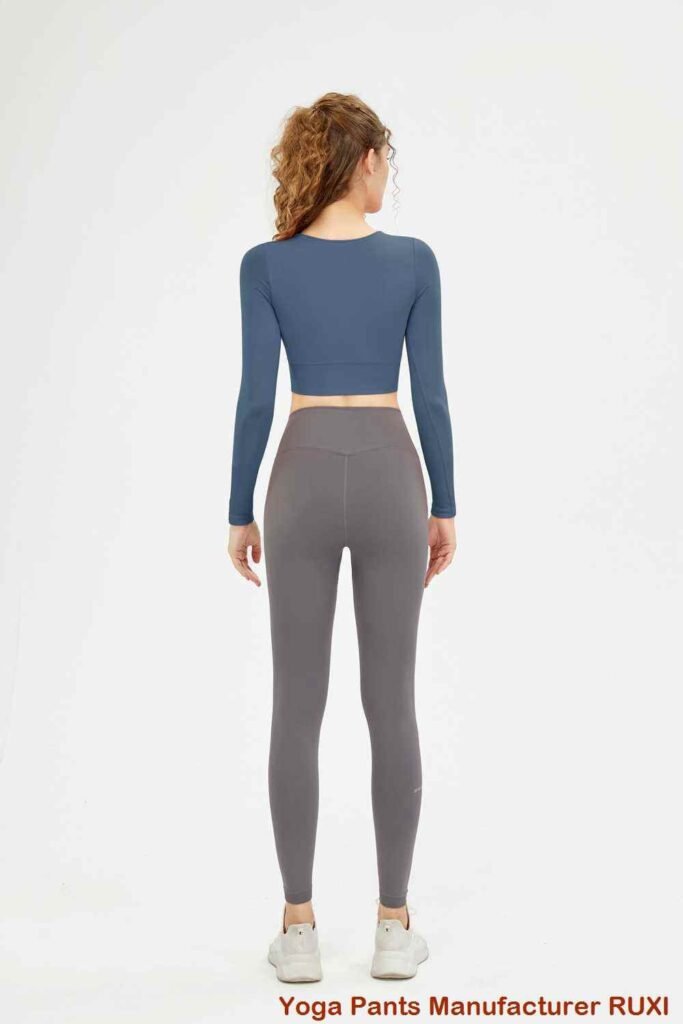 shorts de corrida femininos de cintura alta RUXI br3050