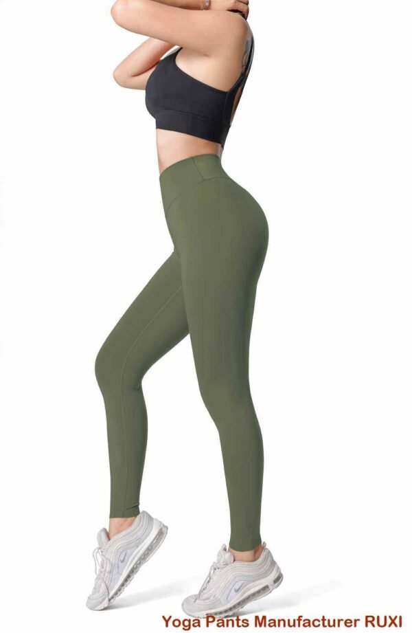 Leggings de cintura baixa com bolsos para mulheres RUXI